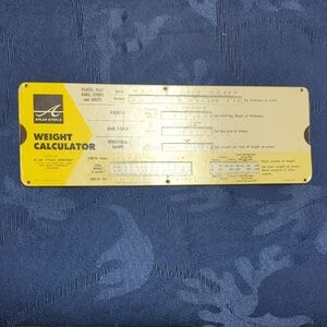 Atlas Steel Weight Calculator